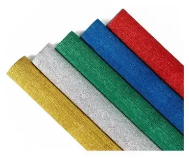 PAPEL CREPE ORO/PLATA/METALIZADO