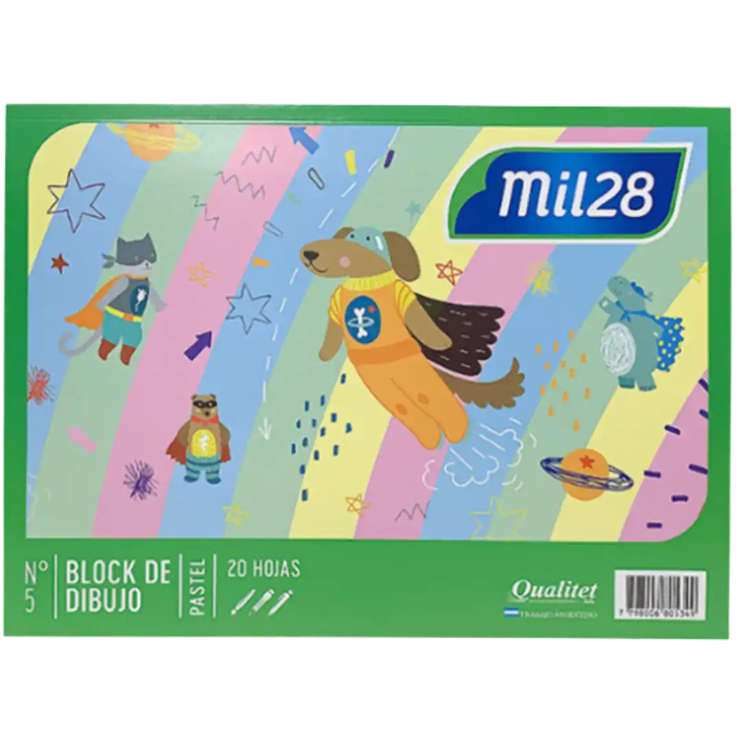 BLOCK DE DIBUJO 1028 N5 PASTEL