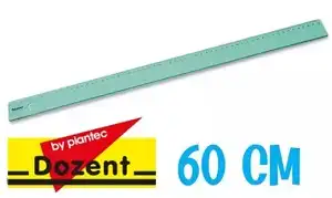 REGLA DOZENT ACRILICA TECNICA X 60 CM