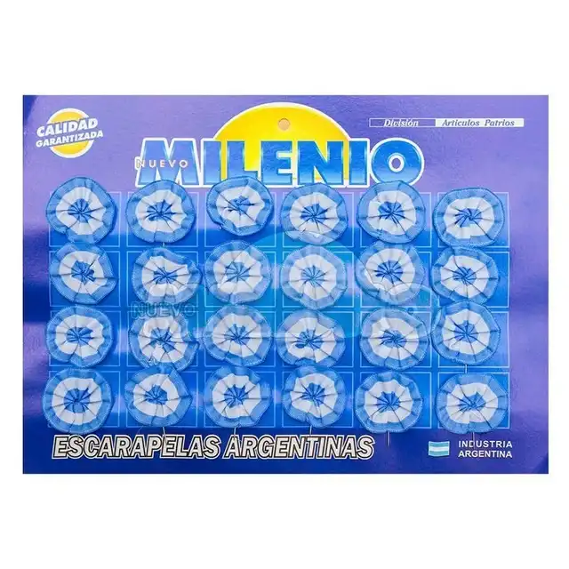 ESCARAPELA REDONDA X 24 N 124