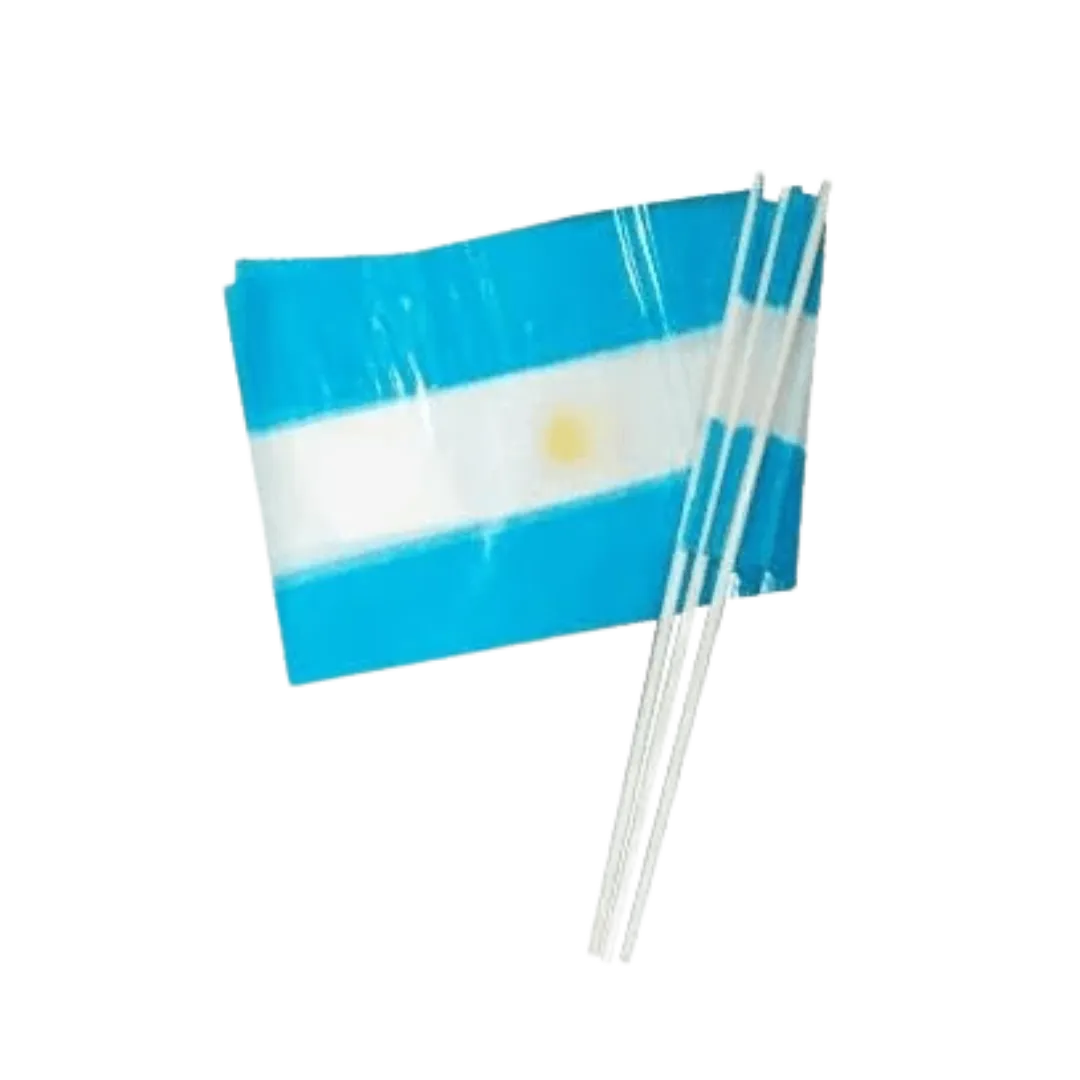 BANDERA ARG PLASTICA N 4 X 12