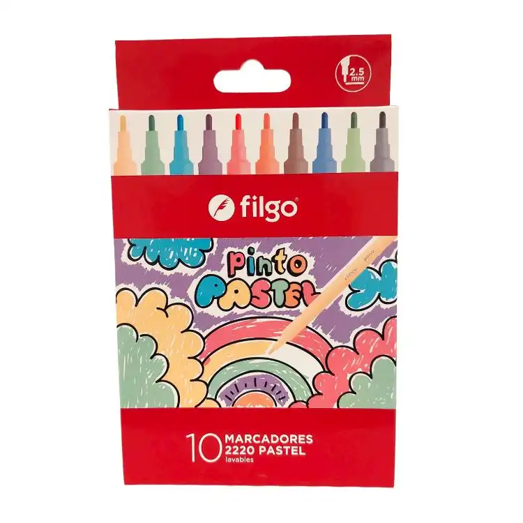 MARCADOR FILGO  PINTO PASTEL X 10 2220
