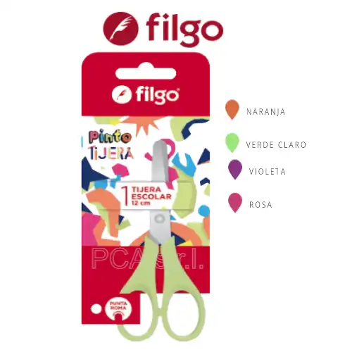 TIJERA FILGO ESCOLAR 12 CM BLISTER