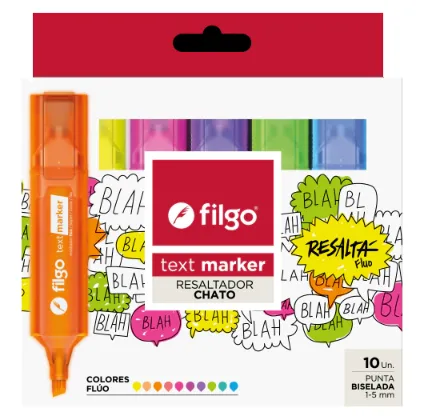 RESALTADOR FILGO TEXT X 10