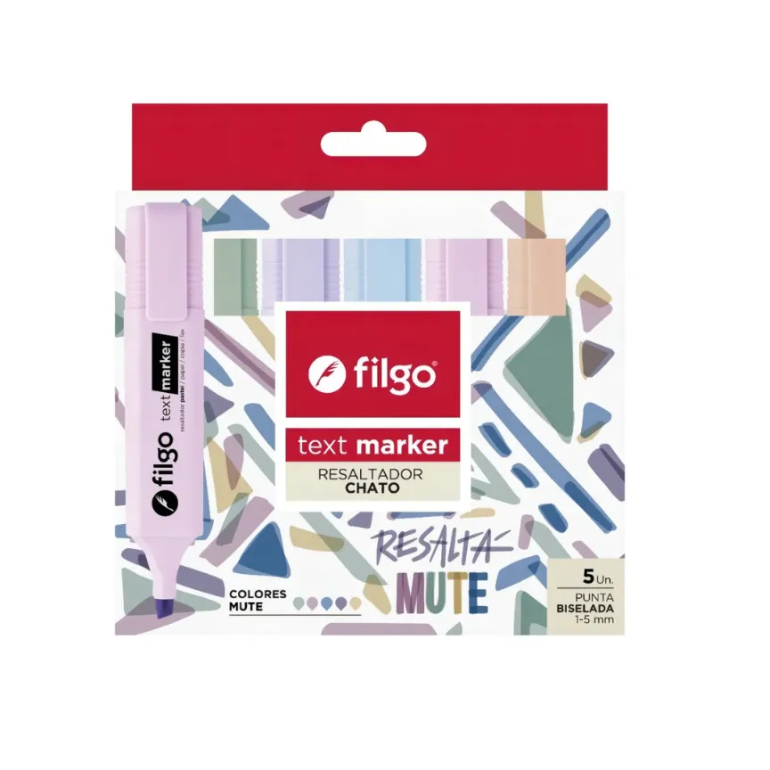 RESALTADOR FILGO TEXT MARKER MUTE EST X5