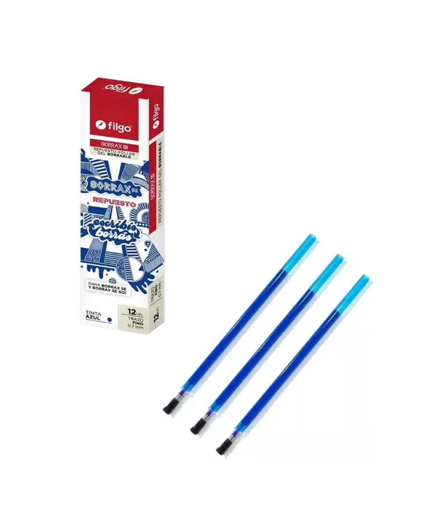 REPUESTO P/BORRABLE FILGO BORRAX SE BL X3 AZUL