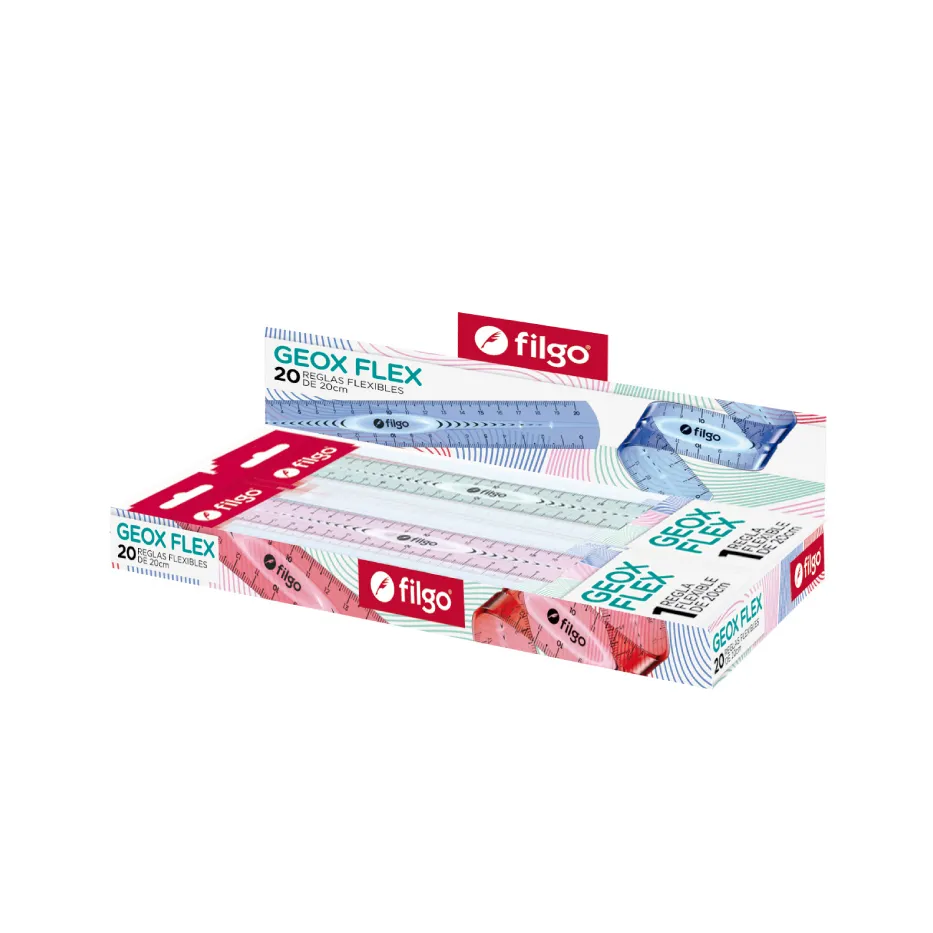 REGLA FLEXIBLE FILGO GEOX 20CM