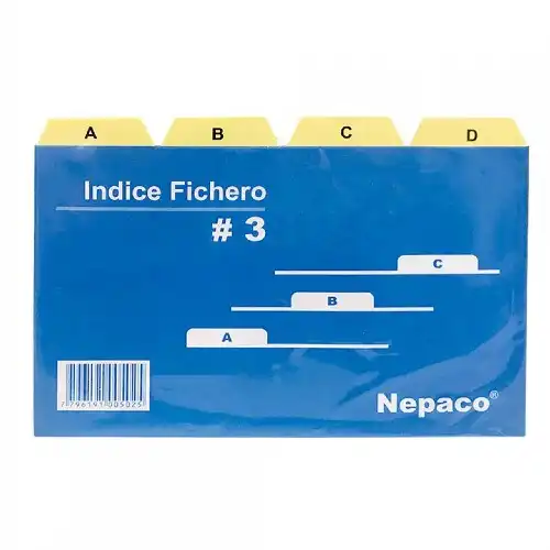 INDICE P/FICHA N 3