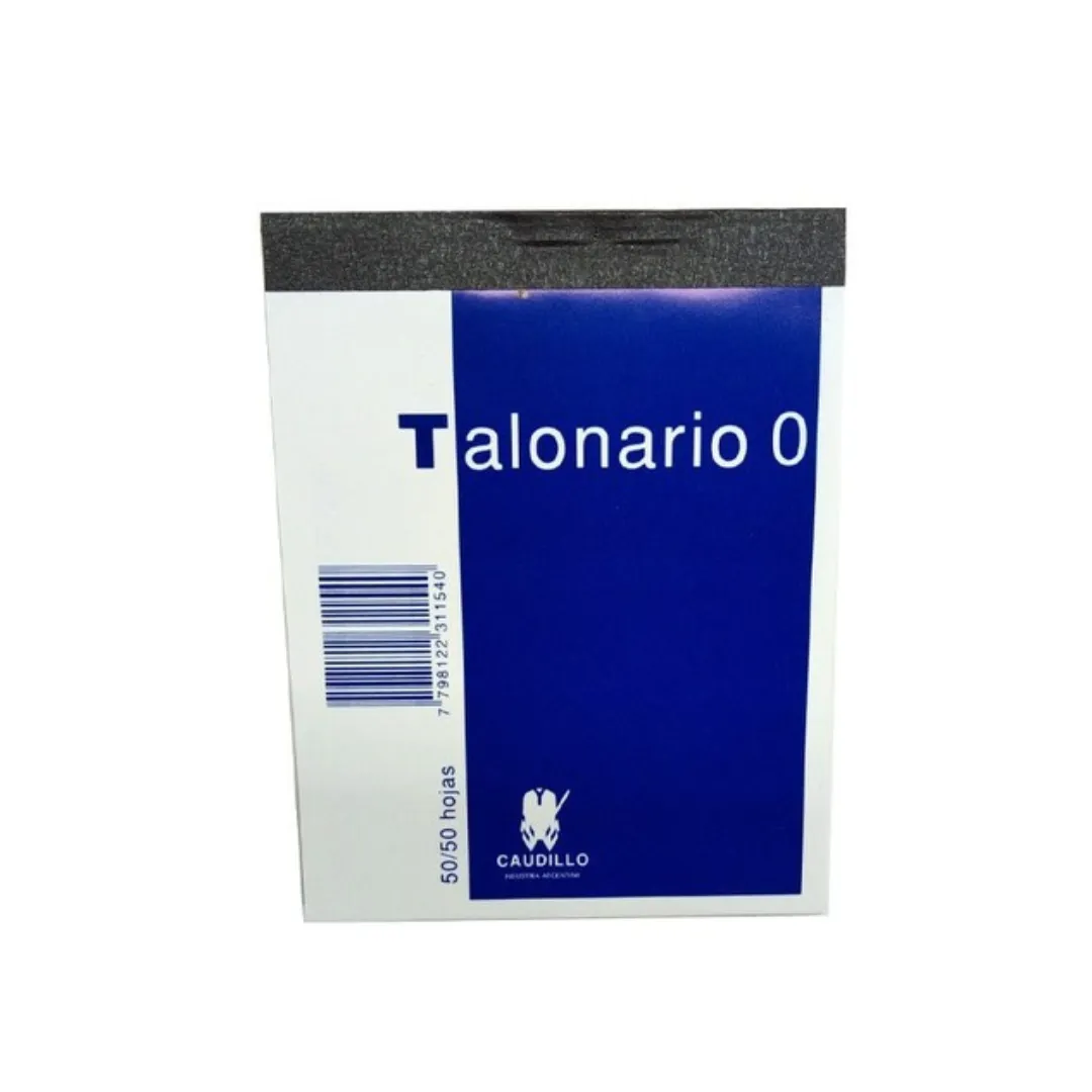 TALONARIO PRESUPUESTO CHICO CAUDILLO
