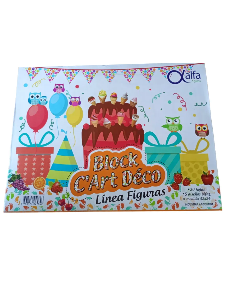 BLOCK CART. ENTRETENIDA DECO FIGURAS