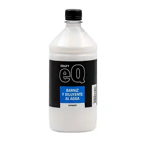 BARNIZ Y DILUYENTE AL AGUA BRILLANTE EQ 1000CC