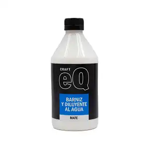 BARNIZ Y DILUYENTE AL AGUA SATINADO EQ 1000 CC