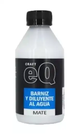 BARNIZ Y DILUYENTE AL AGUA MATE EQ 1000 CC