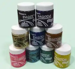 TEMPERA PAGODA POTE 200 GR GLITTER
