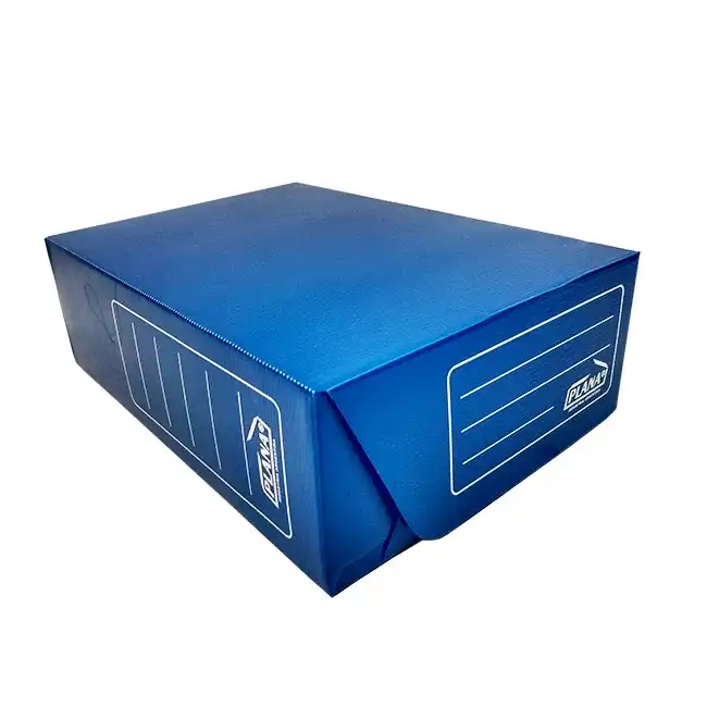 CAJA ARCHIVO PLASTICA AZUL OF 9CM (35X25X9)