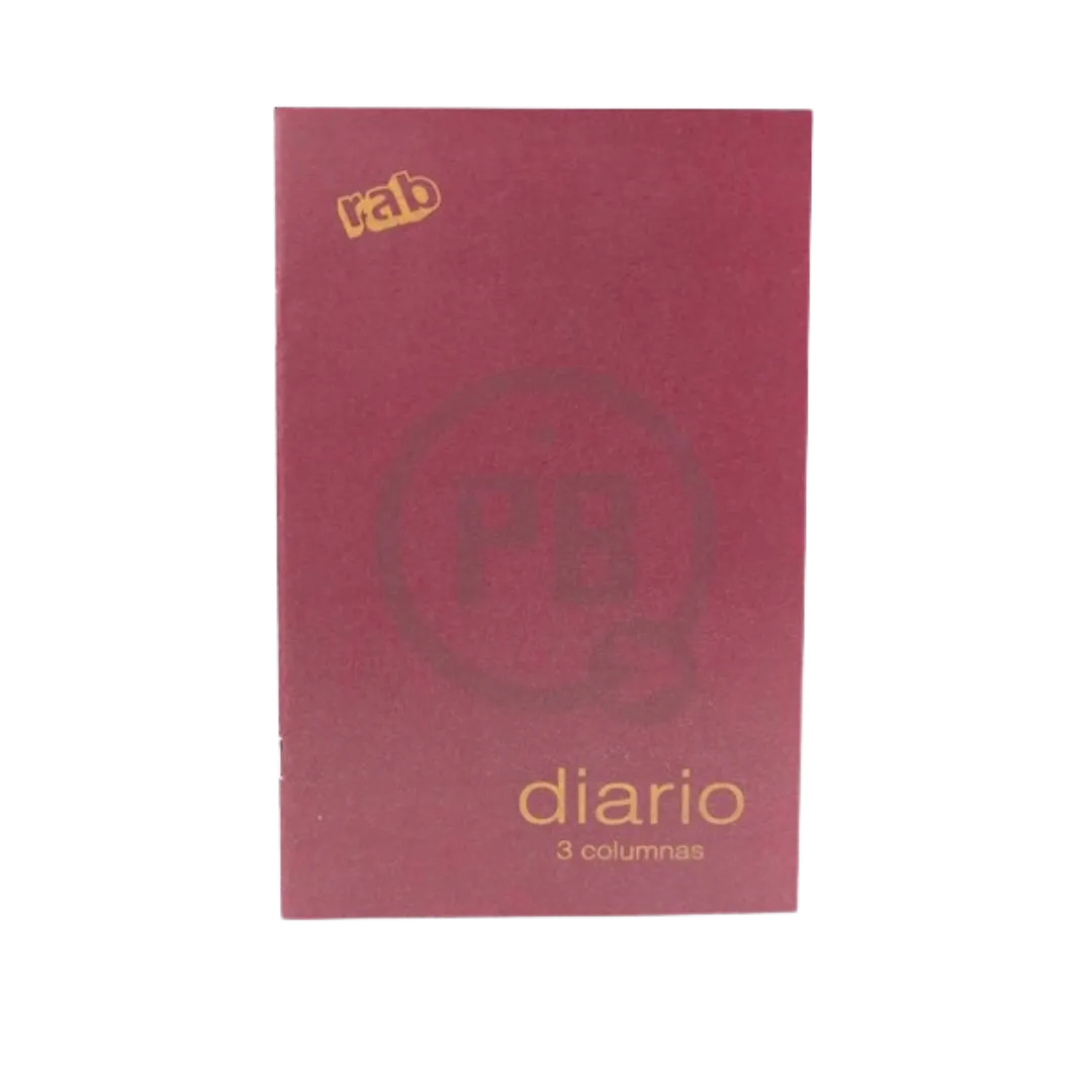 CUADERNO CONTABLE RAB DIARIO 3 COLUM TAPA FLEX 1726/D3