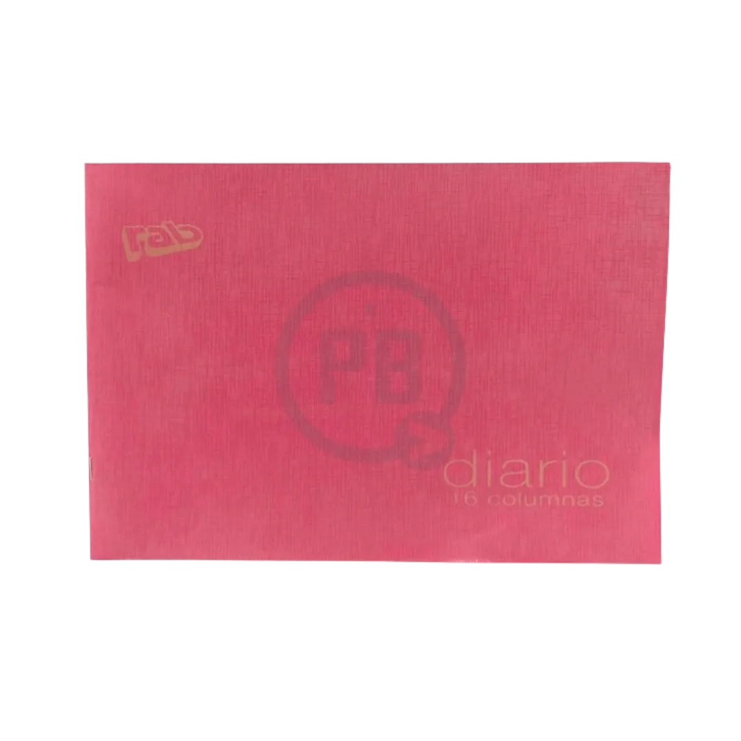 CUADERNO CONTABLE RAB DIARIO 16 COLUM TAPA FLEX 3322/D16