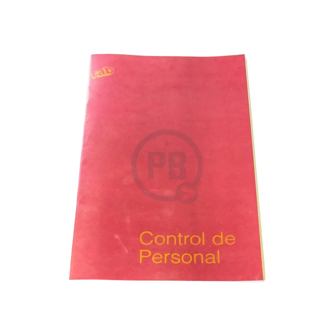 LIBRO RAB CONTROL PERSONAL TAPA FLEX. 48 HS 2308/P