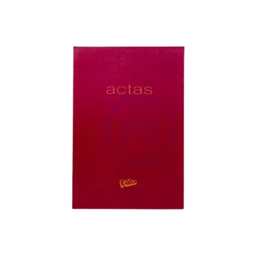 LIBRO RAB ACTA CORONA 2manos T/ROJA