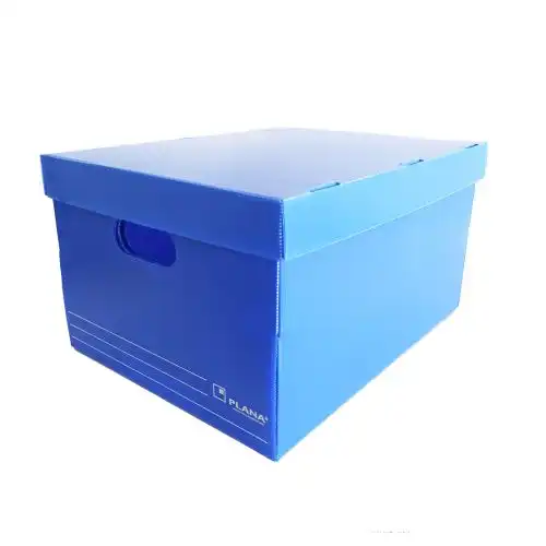 CAJA ARCHIVO AMERICANA PLASTICA AZUL (42X33)
