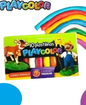 PLASTILINA PLAYCOLOR X 10