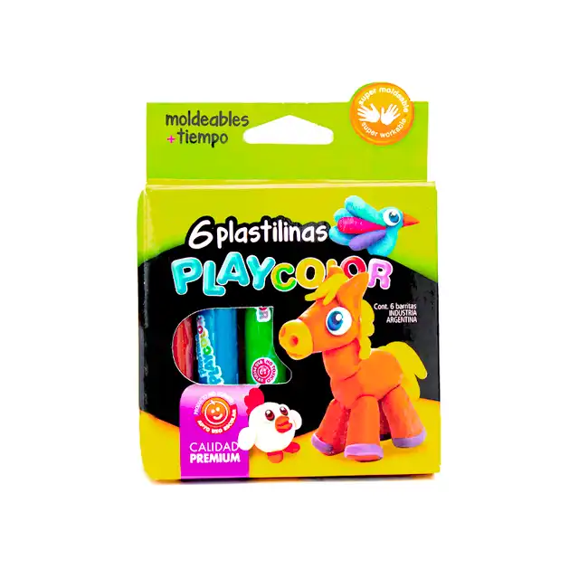 PLASTILINA PLAYCOLOR X 6