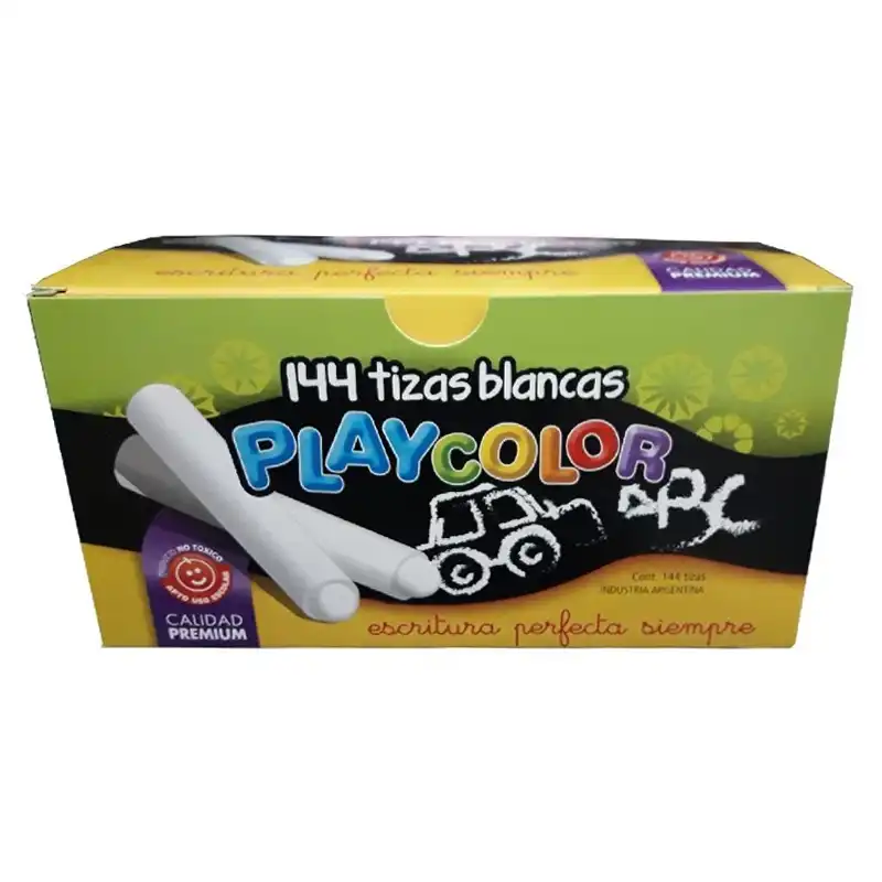 TIZA BLANCA X 144 PLAYCOLOR