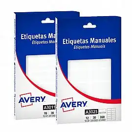 ETIQUETA AVERY VARIOS MODELOS