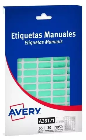 ETIQUETA AVERY METALIZADA