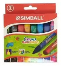 CRAYON SIMBALL X 8 MAXI JUMBO