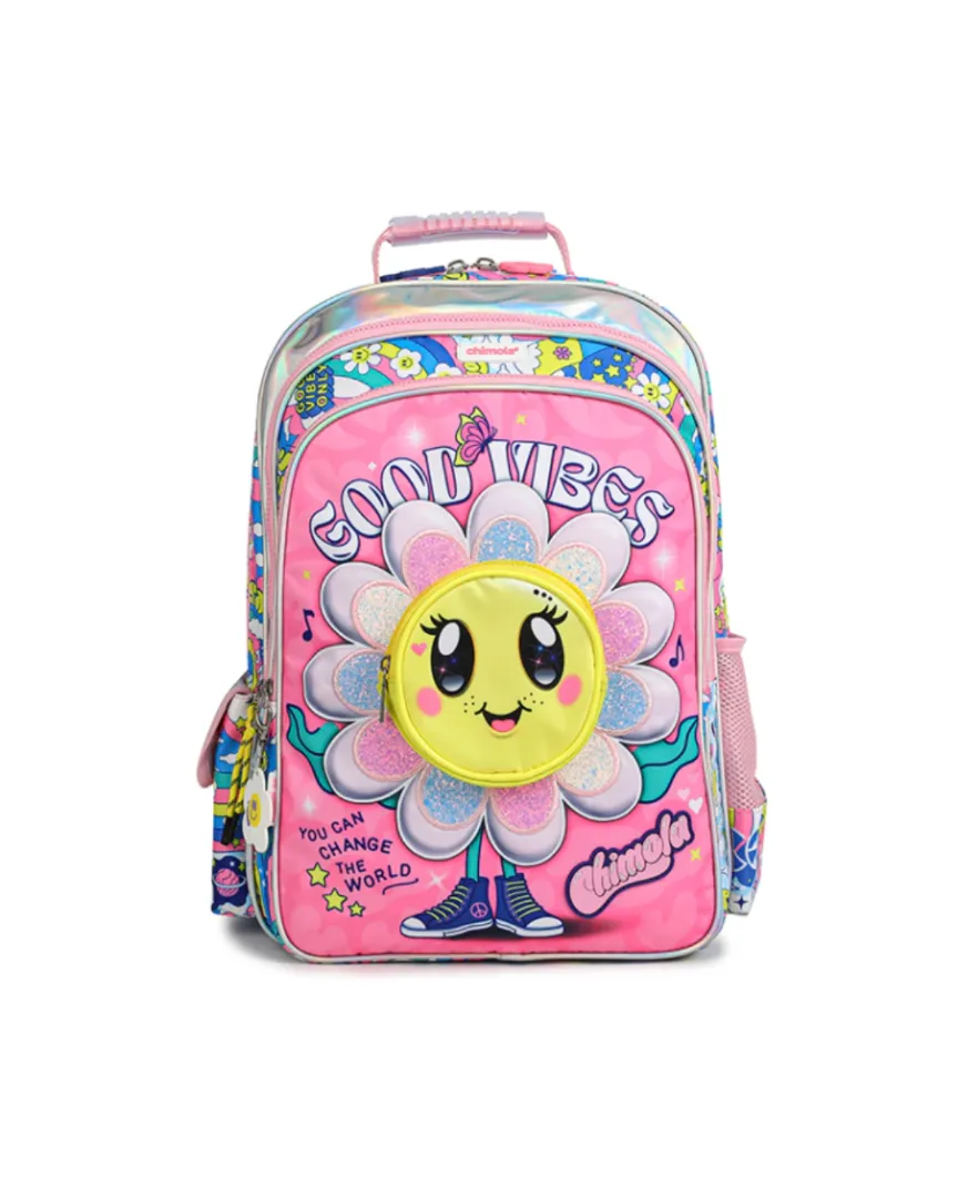 MOCHILA CHIMOLA 16 ESPALDA GOOD VIBES