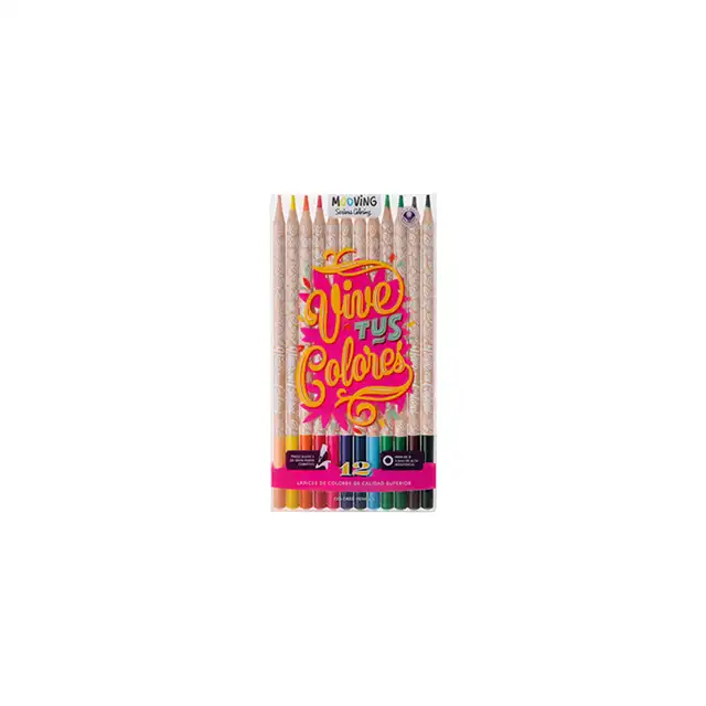 LAPIZ MOOVING VIVES TUS COLORES X 12