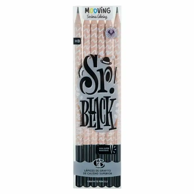 LAPIZ MOOVING SR.BLACK X 6