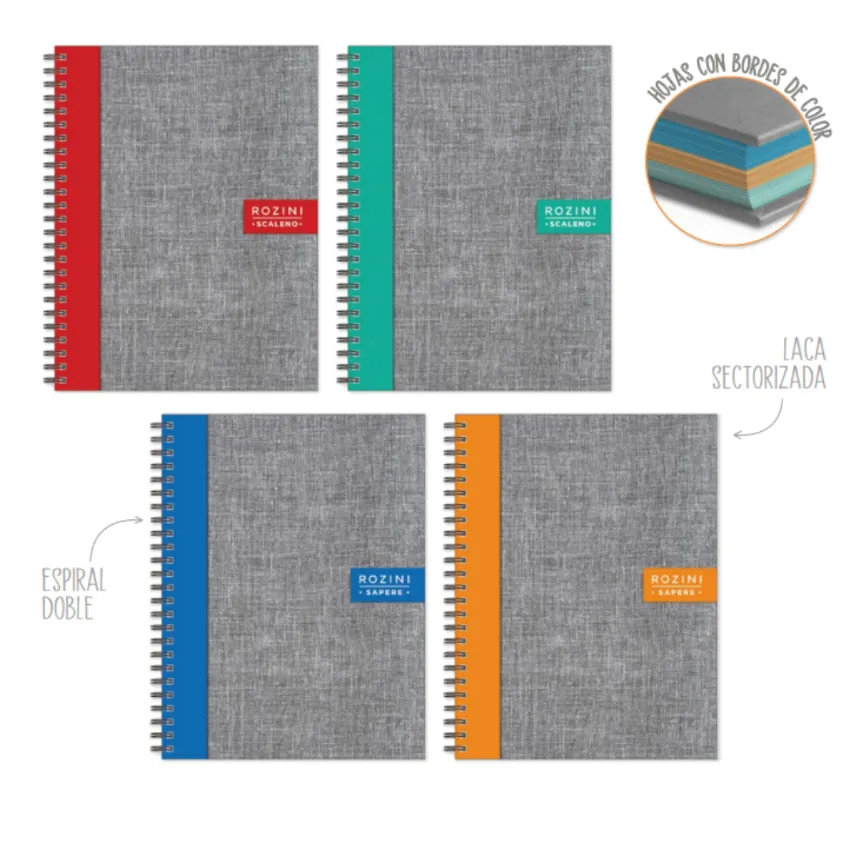 CUADERNO 16X21 T/D RAY SAPERE 90HJS