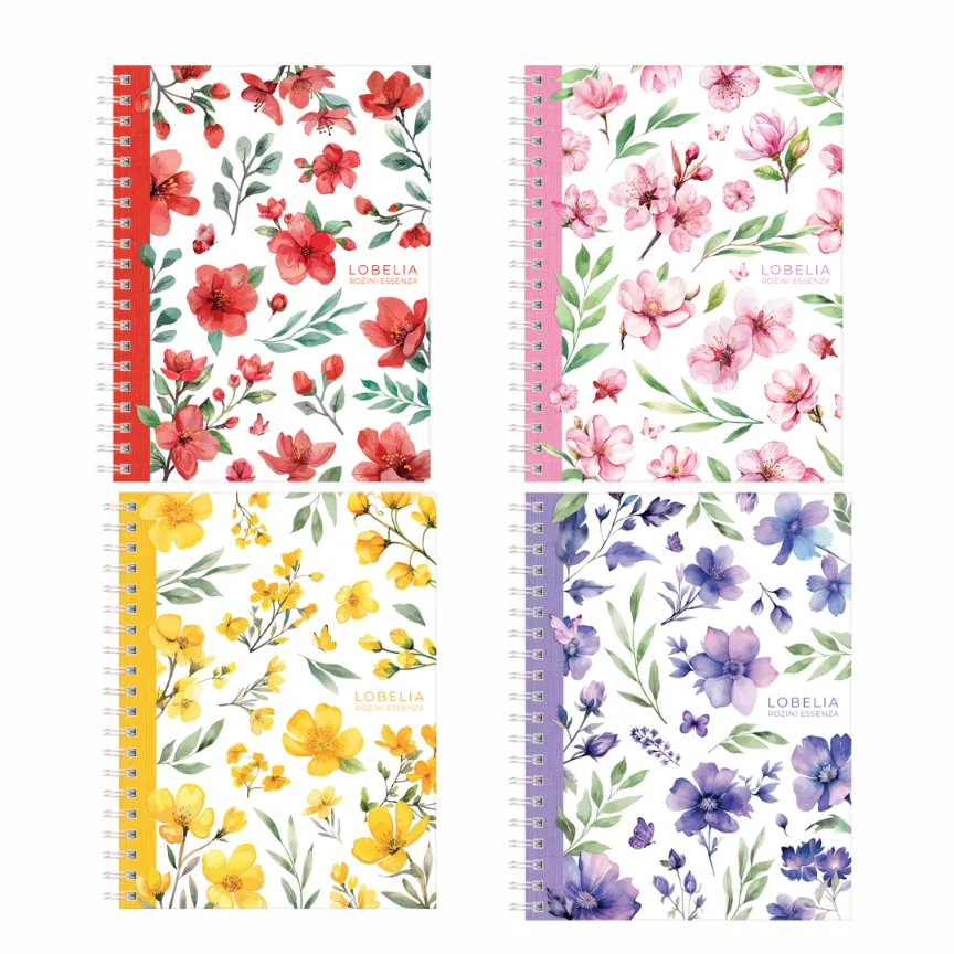 CUADERNO 16X21 T/D RAY LOBELIA 80HJS