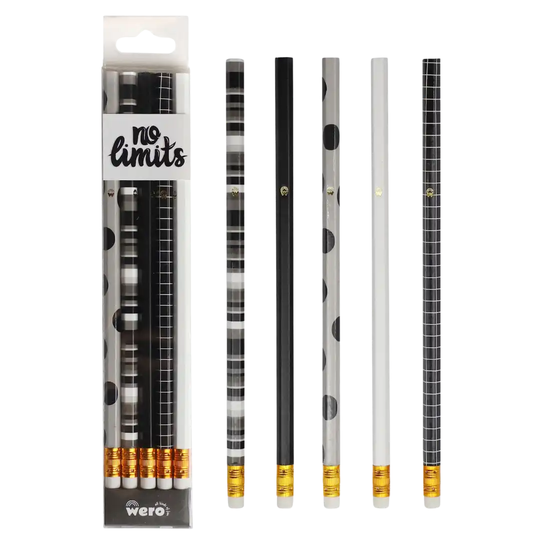 SET LAPIZ X 5 WERO GEOMETRIC WE3105