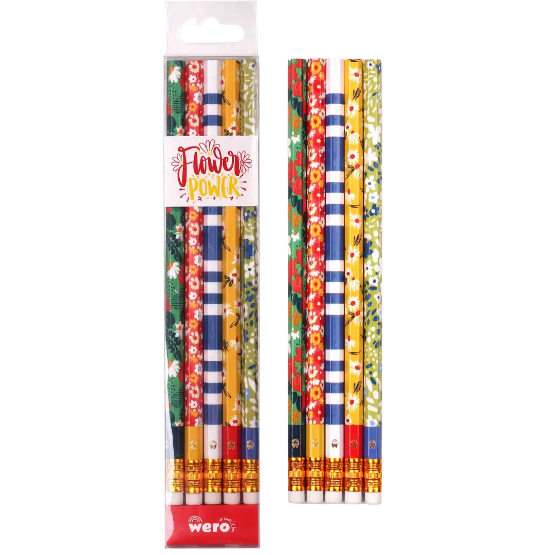 SET LAPICES X 5 WERO FLOWER WE4080