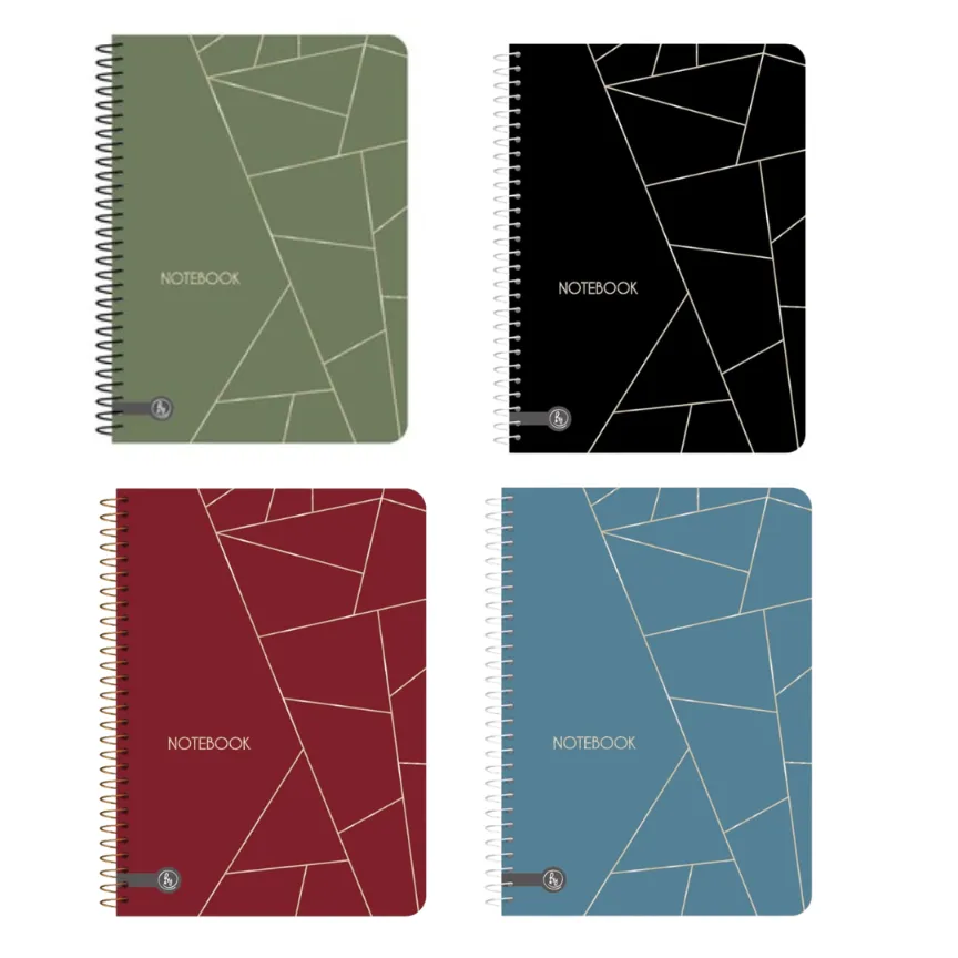 CUADERNO C/ESPIRAL REYSA HUMAN T/D 15X21 80H RAYADO