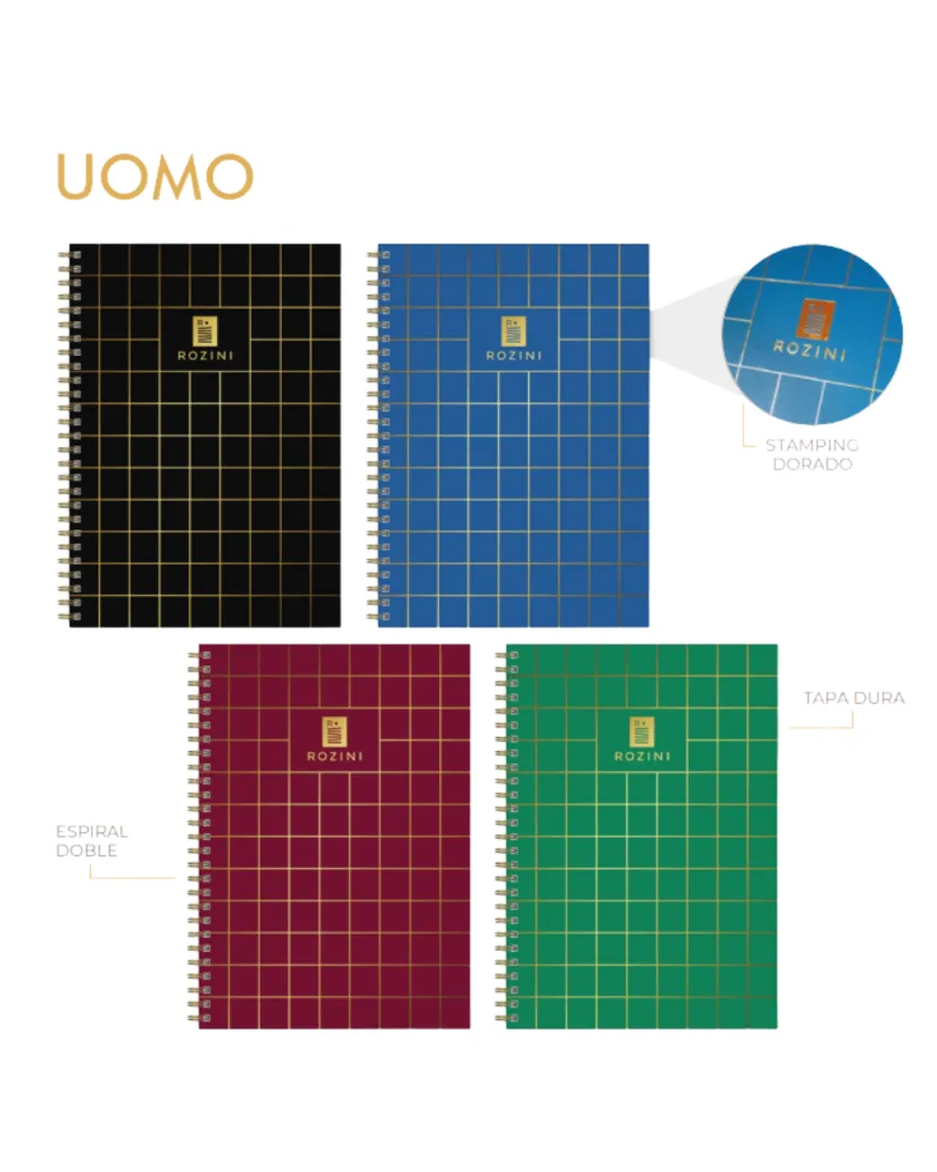 CUADERNO T/D A4 LINEA UOMO