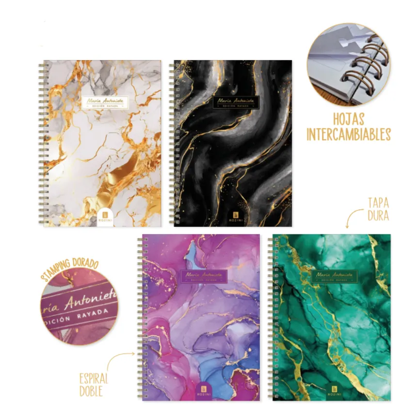 CUADERNO A4 T/D RAY. HOJA INTERCAMBIABLE