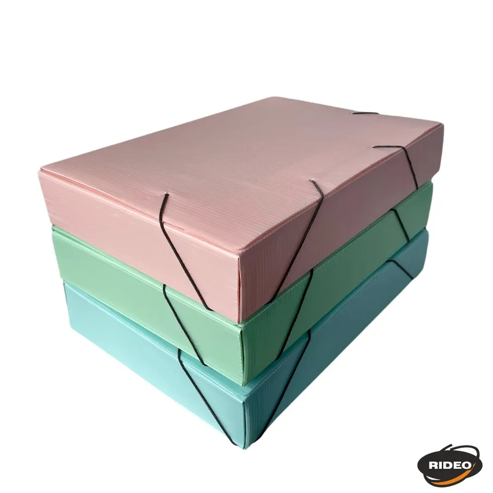 CAJA CON ELASTICO OFICIO 6CM PASTEL