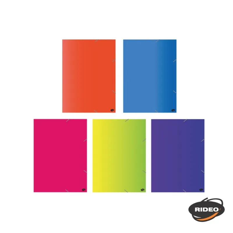 CARPETA 3 SOL CON ELASTICO A4 PVC NEON