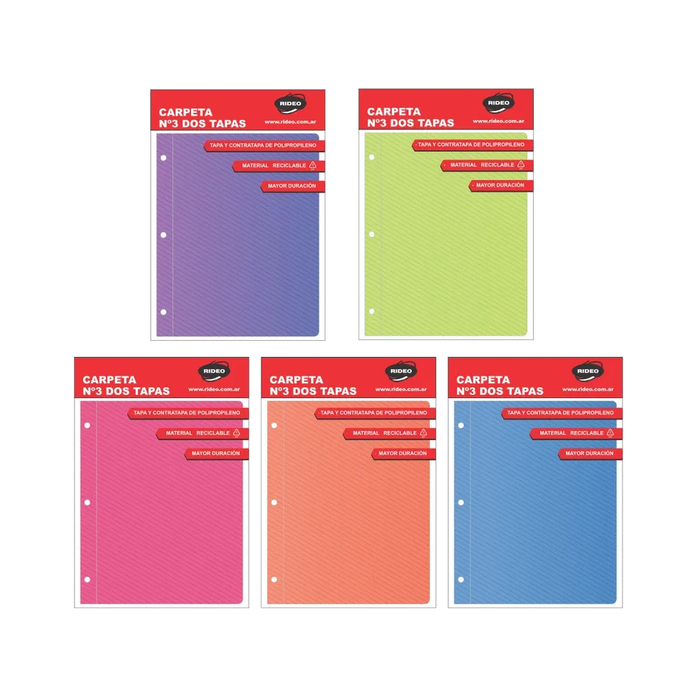 CARPETA N3 PVC RIDEO NEON 2133