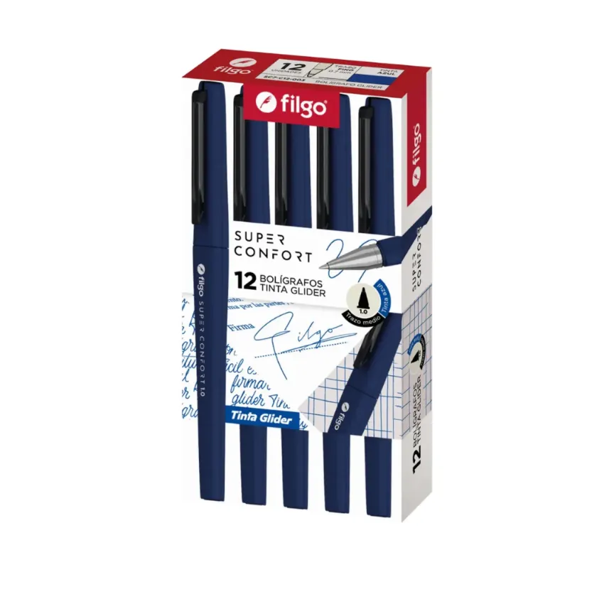 BOLIGRAFO FILGO GLIDER SUPER CONFORT 1.0 AZUL