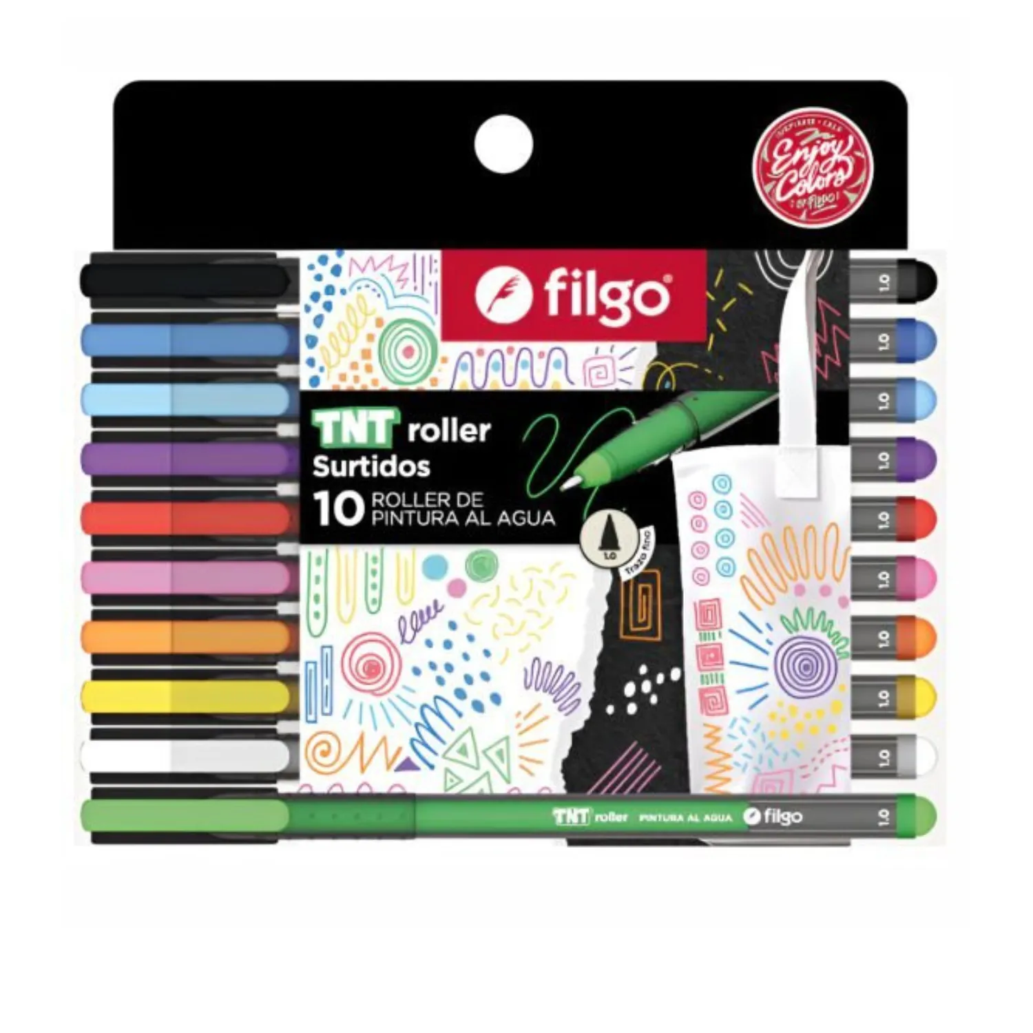 BOLIGRAFO DE PINTURA FILGO TNT ROLLER SURTIDO EST X10