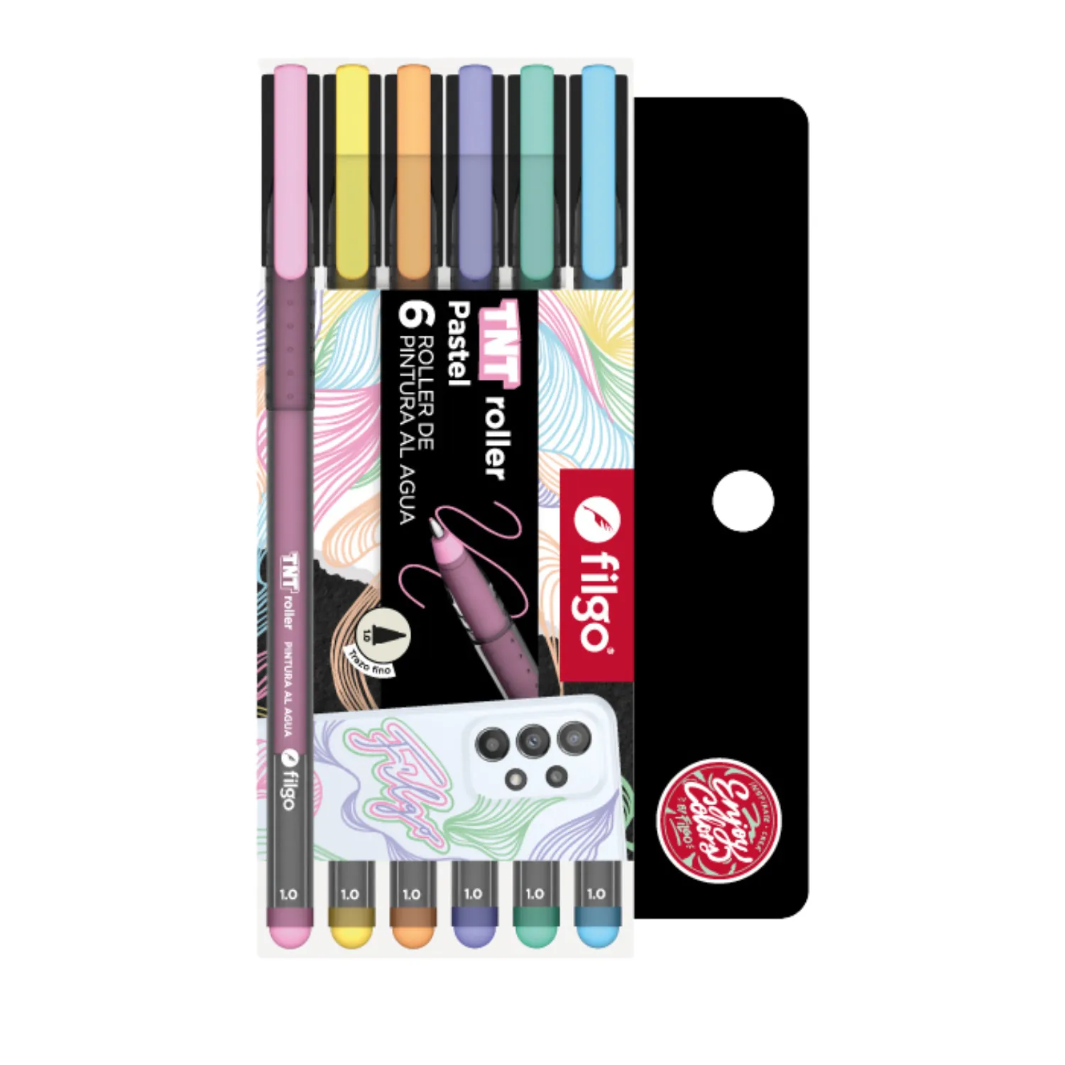 BOLIGRAFO DE PINTURA FILGO TNT ROLLER PASTEL EST X6