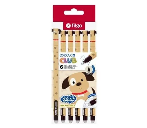 BOLIGRAFO BORRABLE FILGO BORRAX AZUL SE PERRO CJ X6