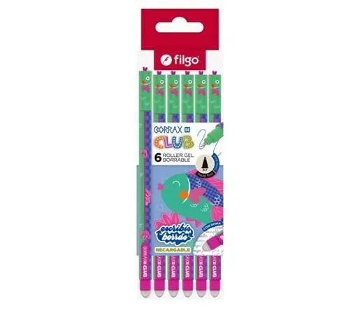 BOLIGRAFO BORRABLE FILGO BORRAX AZUL  SE PEZ CJ X6