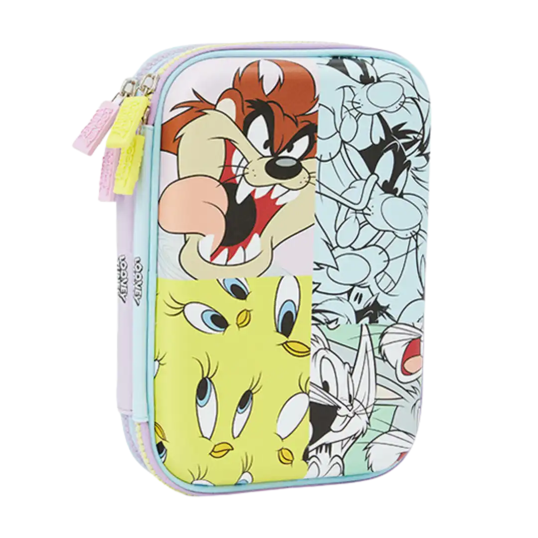 CARTUCHERA DOBLE EVA 2P ANCHO MOOVING LOONEY TUNES