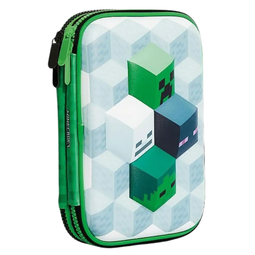 CARTUCHERA DOBLE EVA 2P ANCHO MOOVING MINECRAFT
